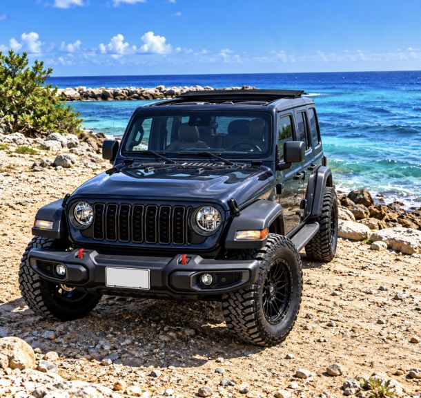 Jeep Wrangler Sahara Cabrio met elektrisch Sunroof Unlimited ( new model )